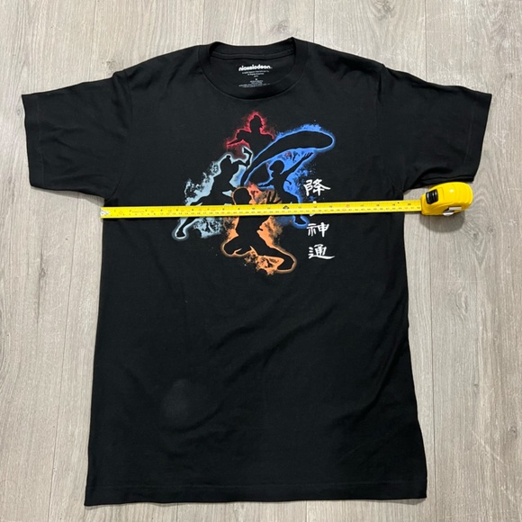 Avatar the Last Airbender T-shirt Black Color of Nations Silhouette Size Medium - Picture 4 of 6